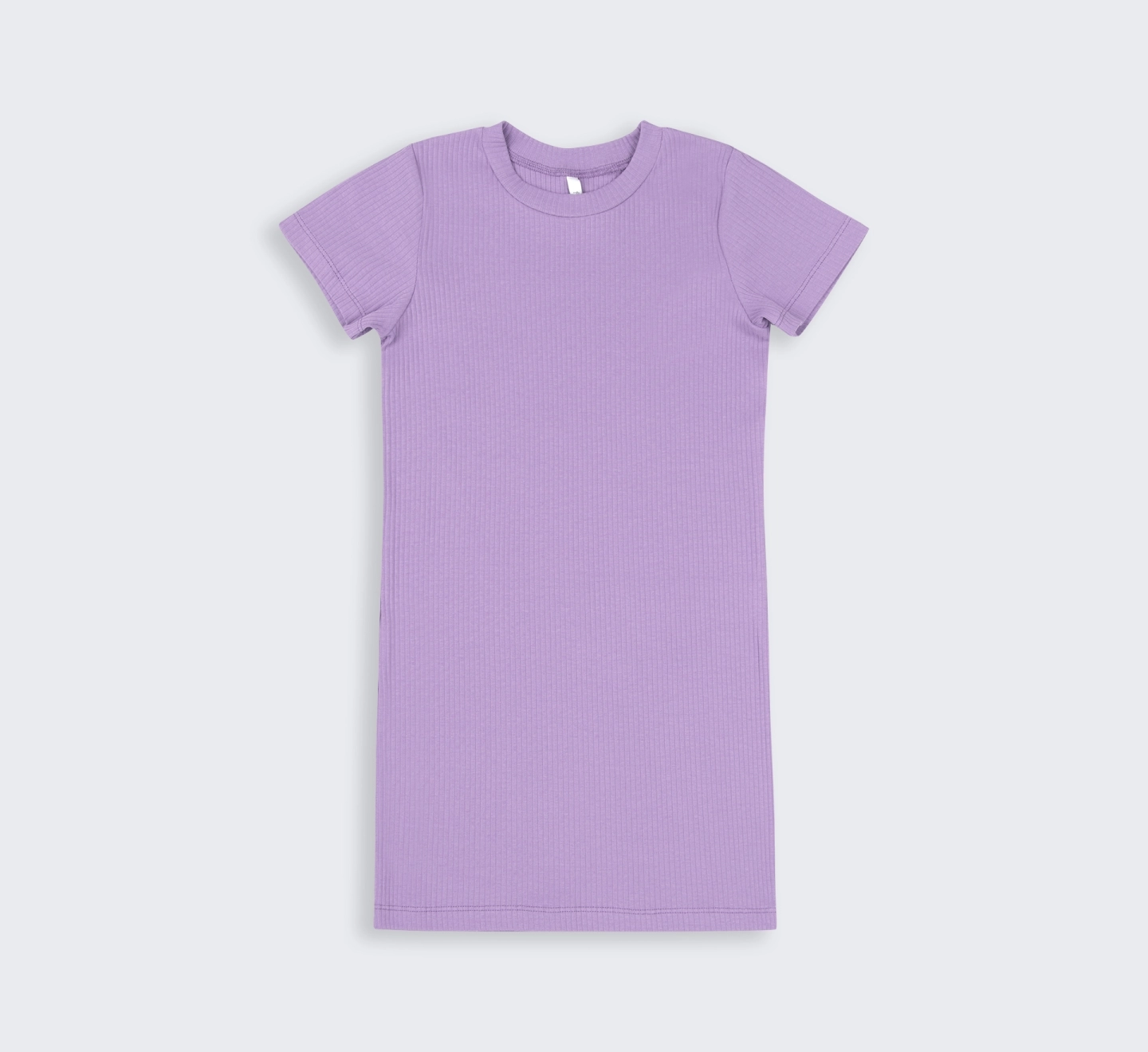 Сукня, ПЛ402, трикотаж рубчик, p.140, бузковий 