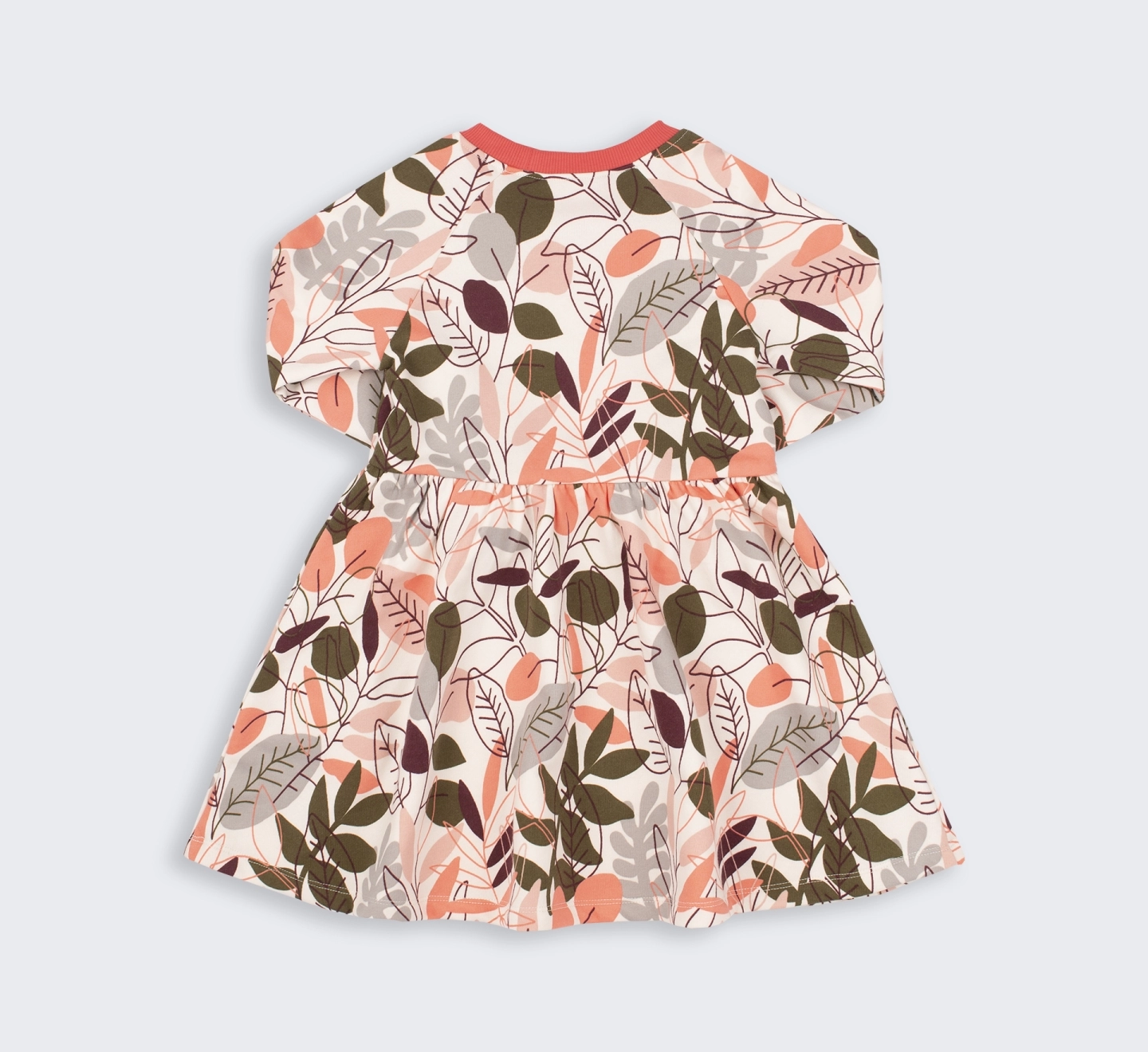 Сукня, ПЛ415, трикотаж шардон, p.98, молочний-малюнок 