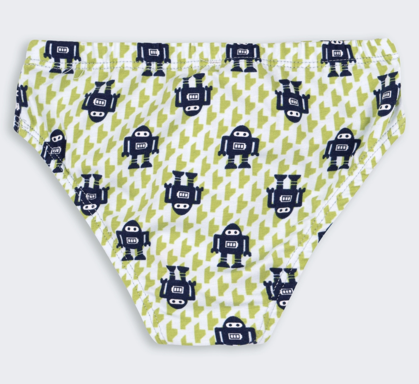 Труси Briefs, ТР45, супрем, p.80, салатовий-синій-малюнок 