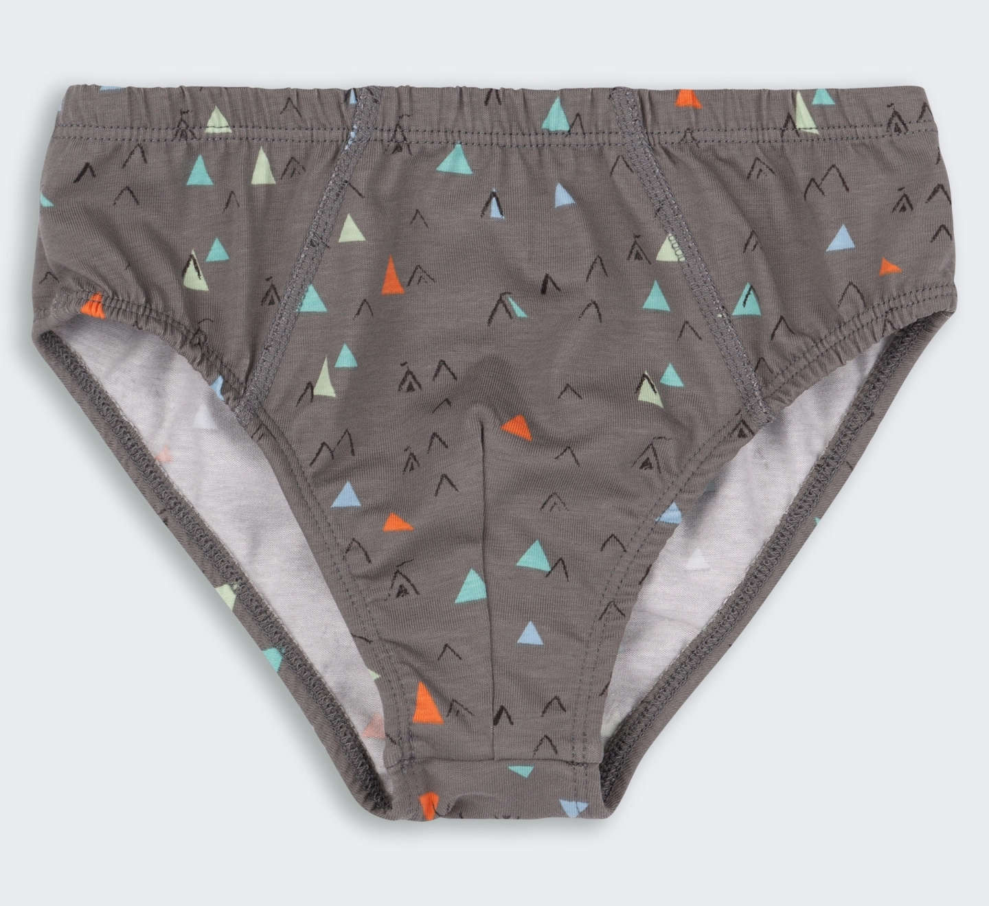 Труси Briefs, ТР45, супрем, p.80, білий-сірий-малюнок 