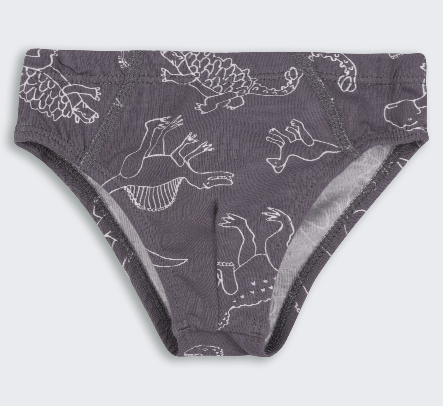 Труси Briefs, ТР45, супрем, p.80, сірий-білий-малюнок 