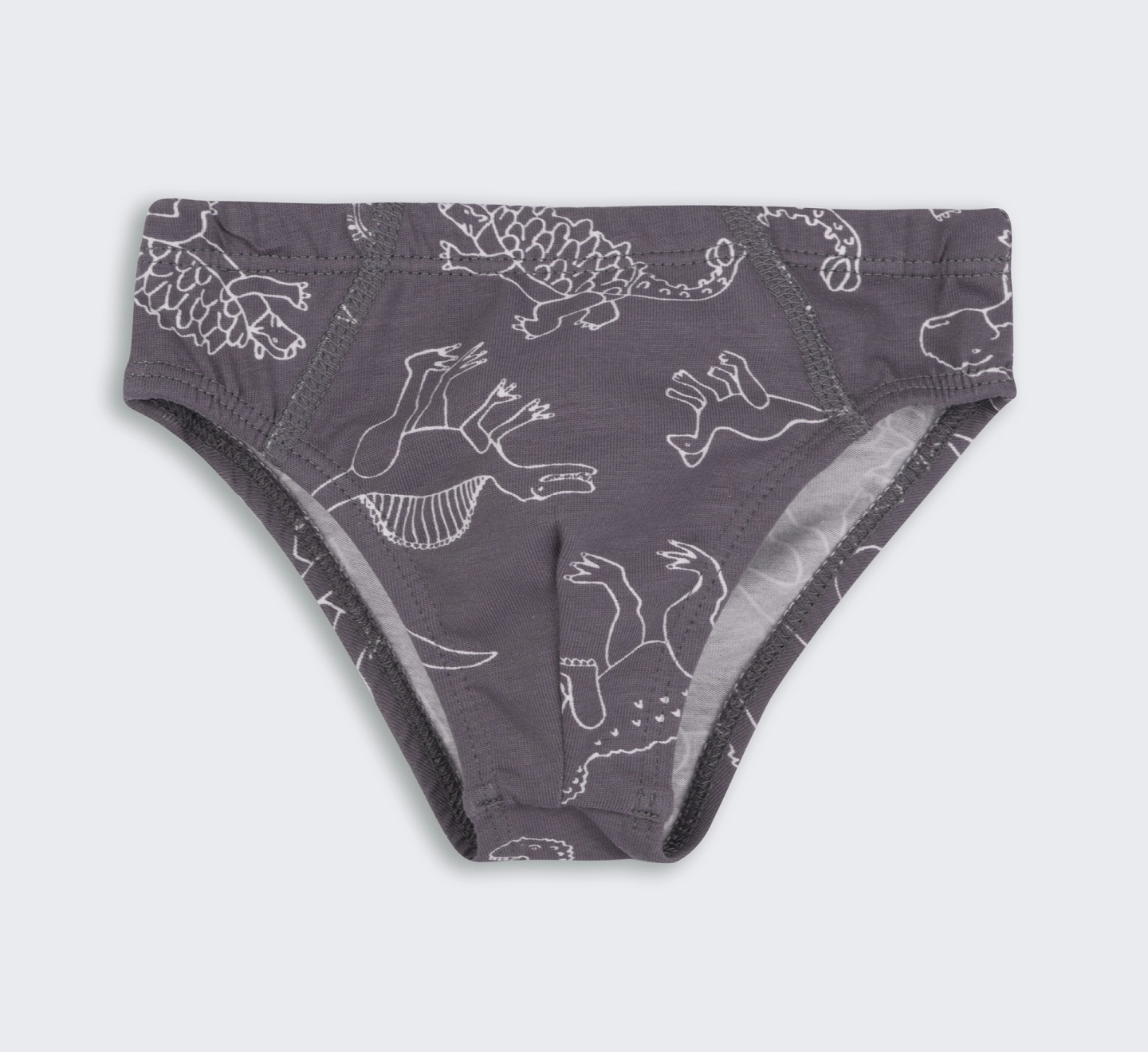 Труси Briefs, ТР45, супрем, p.80, сірий-білий-малюнок 