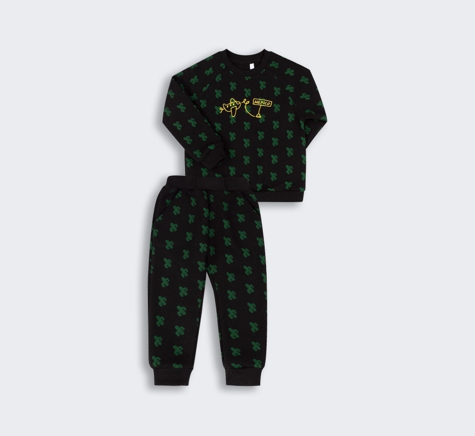 Костюм спортивний утеплений | КС711 | Black 
