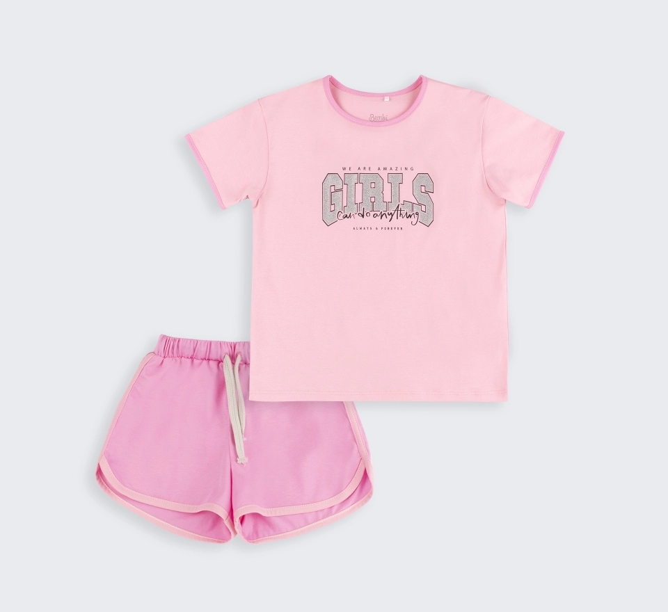 Костюм літній | КС819 | Light pink 